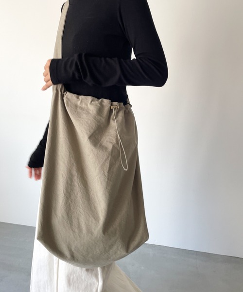 CANAL JEAN(キャナルジーン)の「El mar(エルマール) オックスショルダーバッグ(ショルダーバッグ・レディース・ブラック/ベージュ/アイボリー・ONE SIZE)」の9枚目の写真