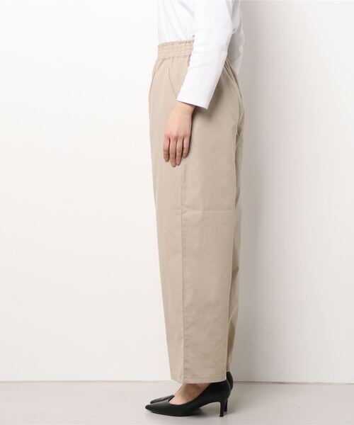 Lugnoncure（ルノンキュール）の「麻混ワイドパンツ（その他パンツ・レディース・ベージュ/ブラウン/チャコール・ﾌﾘ-）」の4枚目の写真