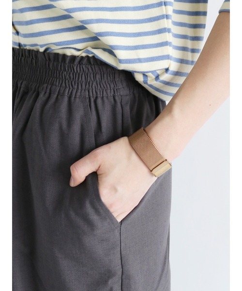 Lugnoncure（ルノンキュール）の「麻混ワイドパンツ（その他パンツ・レディース・ベージュ/ブラウン/チャコール・ﾌﾘ-）」の7枚目の写真