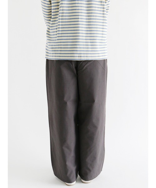 Lugnoncure（ルノンキュール）の「麻混ワイドパンツ（その他パンツ・レディース・ベージュ/ブラウン/チャコール・ﾌﾘ-）」の9枚目の写真