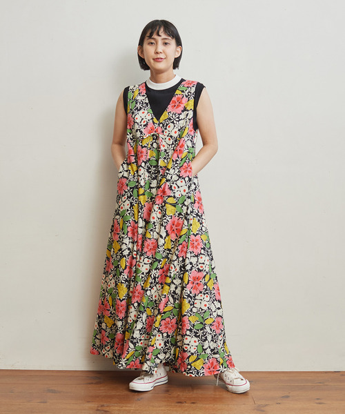 CHILD WOMAN(チャイルドウーマン)の「ICE COTTON 後ろ釦ノースリプルオーバー(ニット/セーター・レディース・グリーン/ブラック/ピンク/パープル/アイボリー/ダークブラウン/レッド・FREE)」の20枚目の写真