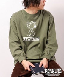 PEANUTS 袖バルーンビッグシルエット長袖Tシャツ