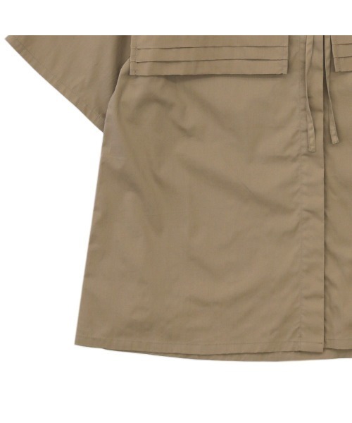 select MOCA by son（セレクトモカバイソン）の「【体系カバー】2wayビッグカラーセットシャツ（シャツ/ブラウス・レディース・ホワイト/ブラック/モカ・FREE）」の4枚目の写真