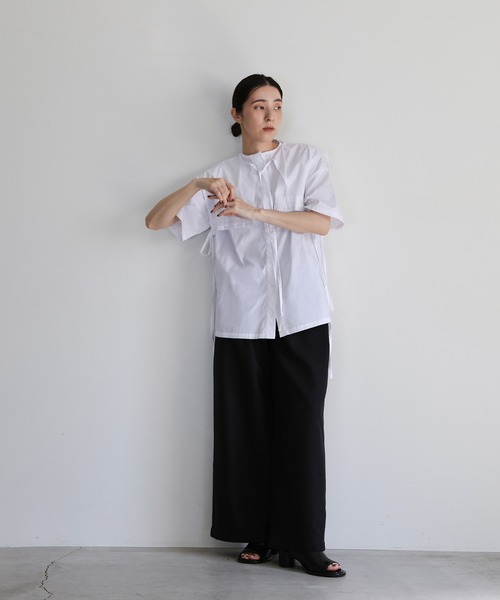 セール】【体系カバー】2wayビッグカラーセットシャツ（シャツ