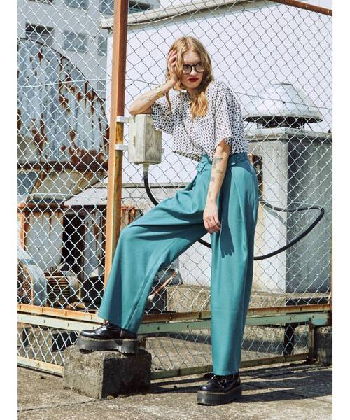 jouetie(ジュエティ)の「ウエストボタンタックパンツ(その他パンツ・レディース・ブラック/グレー/ピンク/グリーン・MEDIUM)」の7枚目の写真