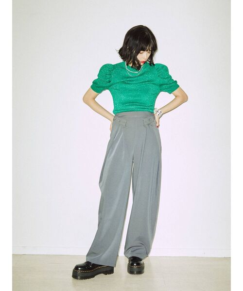 jouetie(ジュエティ)の「ウエストボタンタックパンツ(その他パンツ・レディース・ブラック/グレー/ピンク/グリーン・MEDIUM)」の20枚目の写真