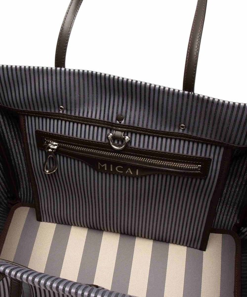 TOFF&LOADSTONE（トフアンドロードストーン）の「アークシェル・トート（M）（トートバッグ・レディース・ブラウン・FREE）」の5枚目の写真