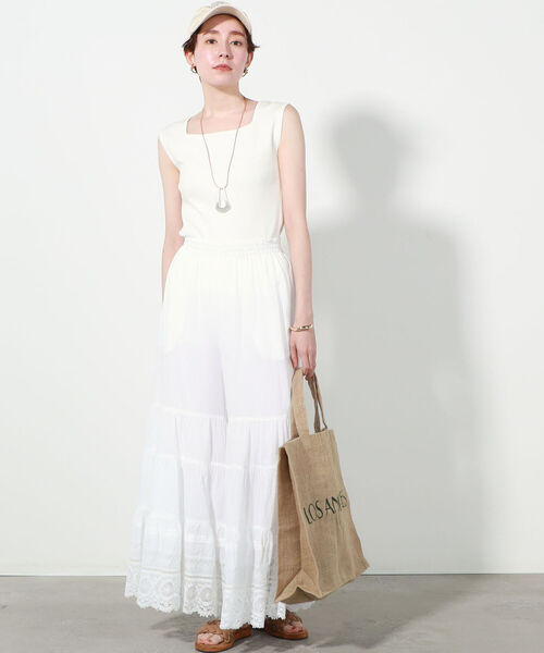 ヌキテパ　レース　パンツ　白　定価26,400円 楽天市場】ne Quittez pas ヌキテパ 010651ZE2 コットンジャ