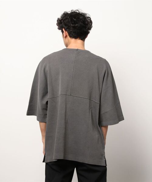 FORTUNA HOMME（フォルトゥナオム）の「FORTUNAHOMME AsutexDye Dolman-Tee（Tシャツ/カットソー・メンズ・ブラック/キナリ・1/2）」の9枚目の写真