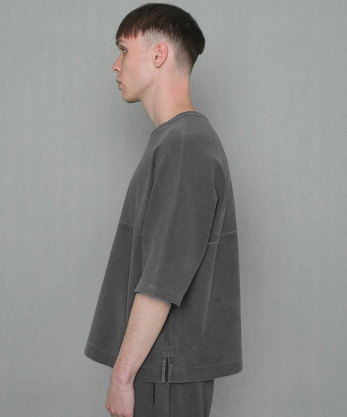 FORTUNA HOMME（フォルトゥナオム）の「FORTUNAHOMME AsutexDye Dolman-Tee（Tシャツ/カットソー・メンズ・ブラック/キナリ・1/2）」の3枚目の写真