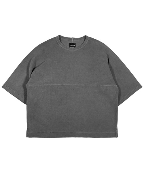 FORTUNA HOMME（フォルトゥナオム）の「FORTUNAHOMME AsutexDye Dolman-Tee（Tシャツ/カットソー・メンズ・ブラック/キナリ・1/2）」の6枚目の写真