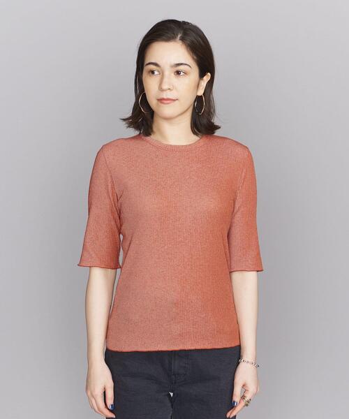 tシャツ シュリンクレープクルーネックTEE レディース BEAUTY&YOUTH UNITED ARROWS（ビューティーアンドユース