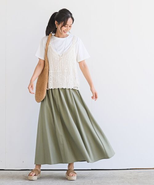 rps（アールピーエス）の「ＴシャツＳＥＴカギ針ビスチェアンサンブル（ベスト・レディース・アイボリー/ホワイト系その他4・M/フリー）」の20枚目の写真