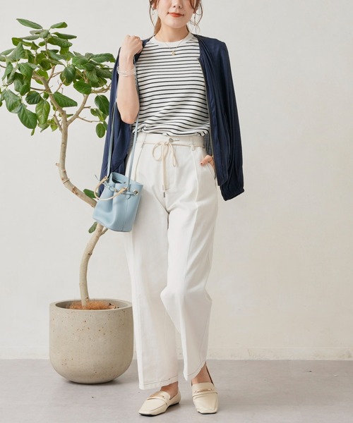 Chez toi（シェトワ）の「袖山タックコンパクトニットプルオーバー（ニット/セーター・レディース・オフホワイト/ブラック/グリーン/オレンジ・FREE）」の19枚目の写真