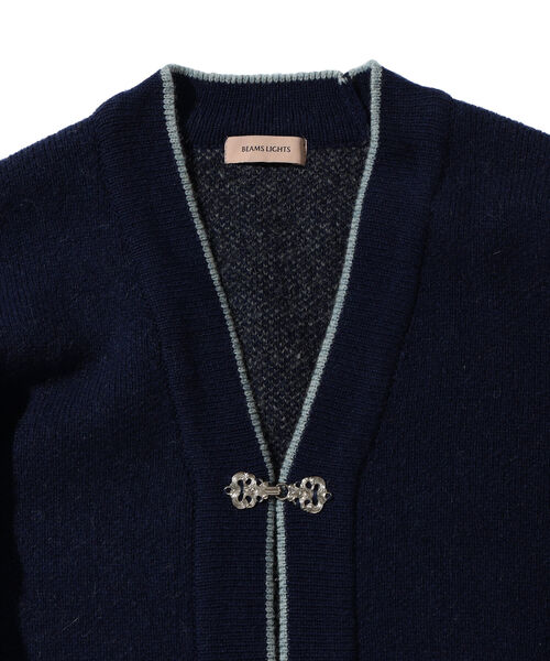 BEAMS LIGHTS(ビームスライツ)の「BEAMS LIGHTS / ノルディック柄 カーディガン(カーディガン/ボレロ・メンズ・チャコールグレー/ネイビー・SMALL/MEDIUM/LARGE)」の12枚目の写真