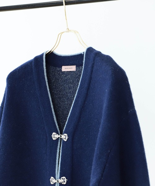 BEAMS LIGHTS(ビームスライツ)の「BEAMS LIGHTS / ノルディック柄 カーディガン(カーディガン/ボレロ・メンズ・チャコールグレー/ネイビー・SMALL/MEDIUM/LARGE)」の9枚目の写真