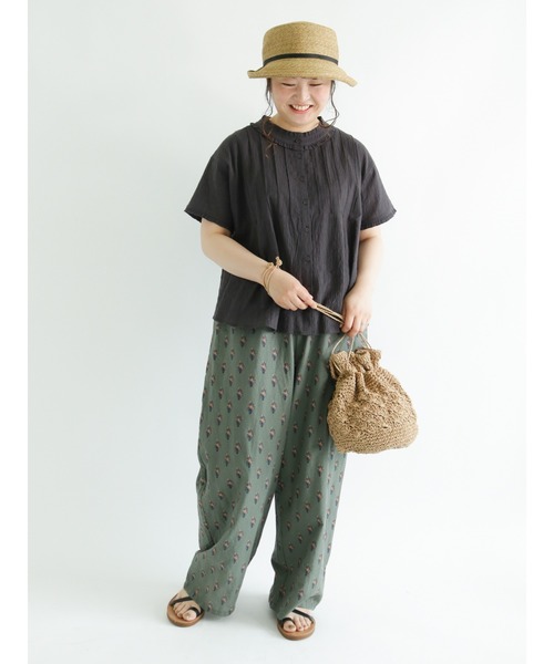 Samansa Mos2（サマンサ モスモス）の「【FROM INDIA】プリントパンツ（その他パンツ・レディース・キナリ/ネイビー/グリーン/レッド・ﾌﾘ-）」の21枚目の写真