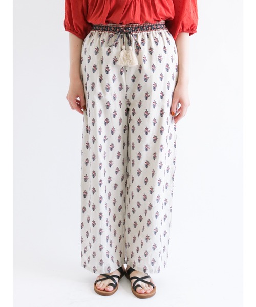 Samansa Mos2（サマンサ モスモス）の「【FROM INDIA】プリントパンツ（その他パンツ・レディース・キナリ/ネイビー/グリーン/レッド・ﾌﾘ-）」の14枚目の写真