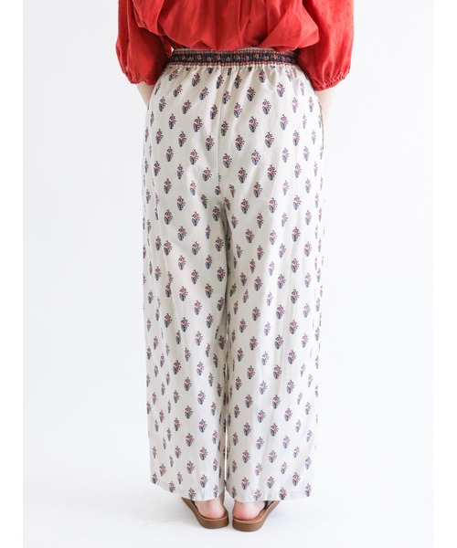 Samansa Mos2（サマンサ モスモス）の「【FROM INDIA】プリントパンツ（その他パンツ・レディース・キナリ/ネイビー/グリーン/レッド・ﾌﾘ-）」の12枚目の写真