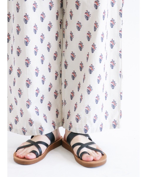 Samansa Mos2（サマンサ モスモス）の「【FROM INDIA】プリントパンツ（その他パンツ・レディース・キナリ/ネイビー/グリーン/レッド・ﾌﾘ-）」の9枚目の写真