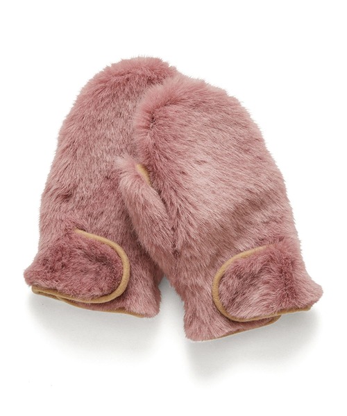 Max Mara ファー ミトン ピンク（ピンク系 スペイン Max Mara(マックス 