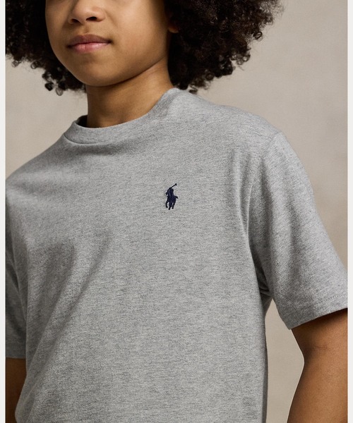 POLO RALPH LAUREN CHILDRENSWEAR(ポロ ラルフ ローレン チルドレンズウェア)の「コットン ジャージー クルーネック Tシャツ(Tシャツ/カットソー・キッズ・グレー系・S/M/L/XL)」の7枚目の写真