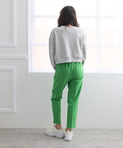 clear（クリア）の「×ストレッチスリムカラーテーパードパンツ（スラックス・レディース・ブラック/ピンク/ライム/オレンジ/アイボリー/グレー系その他/グリーン系その他2/オリーブ/サーモンピンク/ブルー/テラコッタ・S/M）」の14枚目の写真