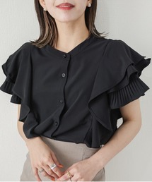 ラッフルプリーツブラウス