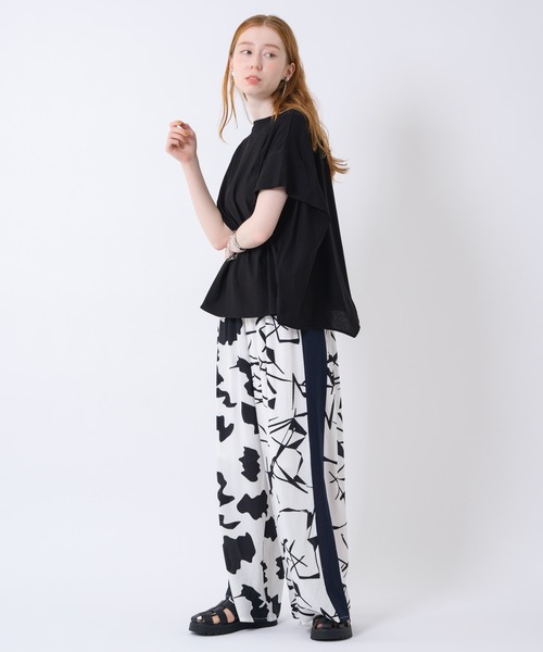 malla（マーラ）の「malla 強撚ドルマンプルオーバー（Tシャツ/カットソー・レディース・ホワイト/ブラック/オレンジ・FREE）」の19枚目の写真