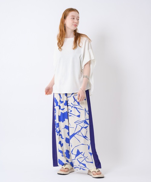 malla（マーラ）の「malla 強撚ドルマンプルオーバー（Tシャツ/カットソー・レディース・ホワイト/ブラック/オレンジ・FREE）」の16枚目の写真