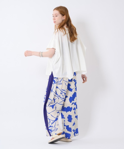 malla（マーラ）の「malla 強撚ドルマンプルオーバー（Tシャツ/カットソー・レディース・ホワイト/ブラック/オレンジ・FREE）」の20枚目の写真