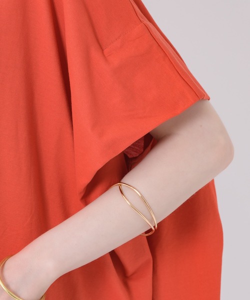 malla（マーラ）の「malla 強撚ドルマンプルオーバー（Tシャツ/カットソー・レディース・ホワイト/ブラック/オレンジ・FREE）」の22枚目の写真