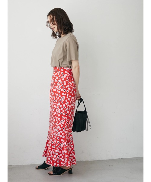 Green Parks(グリーンパークス)の「汗染み防止 クルーネックTEE(Tシャツ/カットソー・レディース・ベージュ/サックスブルー/グリーン/ダークグレー・S/M)」の5枚目の写真