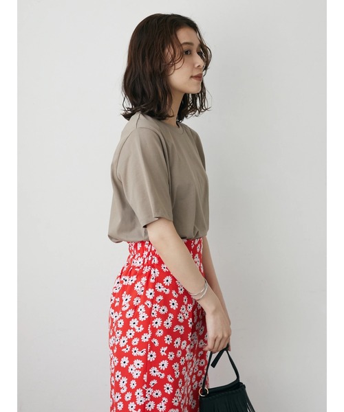 Green Parks(グリーンパークス)の「汗染み防止 クルーネックTEE(Tシャツ/カットソー・レディース・ベージュ/サックスブルー/グリーン/ダークグレー・S/M)」の7枚目の写真