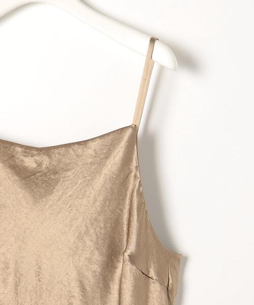 green label relaxing（グリーンレーベルリラクシング）の「＜CO PROJECT＞ドレッシー キャミワンピース（ワンピース・レディース・ブラック/ブラウン/オフホワイト・FREE）」の19枚目の写真