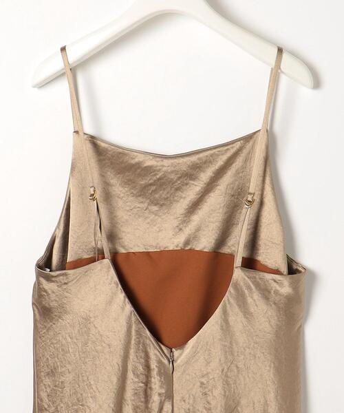 green label relaxing（グリーンレーベルリラクシング）の「＜CO PROJECT＞ドレッシー キャミワンピース（ワンピース・レディース・ブラック/ブラウン/オフホワイト・FREE）」の21枚目の写真