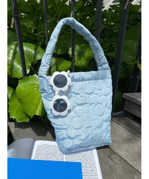 WC（ダブル シー）の「フラワーパターンキルトバッグ（トートバッグ・レディース・ピンク/ホワイト/サックスブルー・FREE）」の16枚目の写真