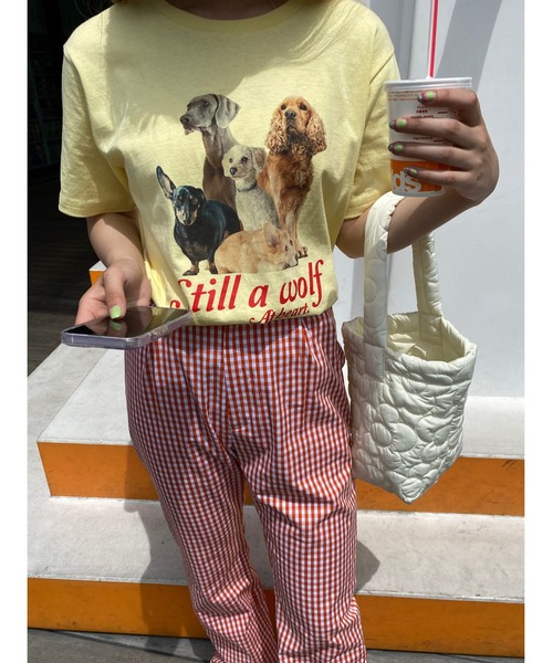 WC（ダブル シー）の「フラワーパターンキルトバッグ（トートバッグ・レディース・ピンク/ホワイト/サックスブルー・FREE）」の9枚目の写真