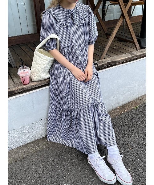 WC（ダブル シー）の「フラワーパターンキルトバッグ（トートバッグ・レディース・ピンク/ホワイト/サックスブルー・FREE）」の12枚目の写真