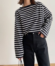 CANAL JEAN | RED CHOP WORKS(レッドチョップワークス) ボートネックボーダーロングTシャツ(Tシャツ/カットソー)