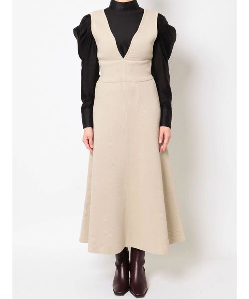 LAGUNAMOON（ラグナムーン）の「フォルムラインニットジャンパースカート（スカート・レディース・ブラック/ブルー/アイボリー・SMALL/MEDIUM）」の14枚目の写真