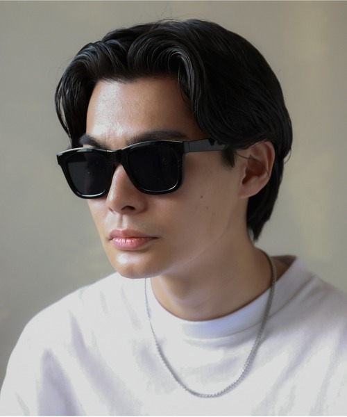 SPINNS（スピンズ）の「カラーサングラス/太フレームボストン型/ユニセックス（サングラス・メンズ・A/B・ONESIZE）」の9枚目の写真