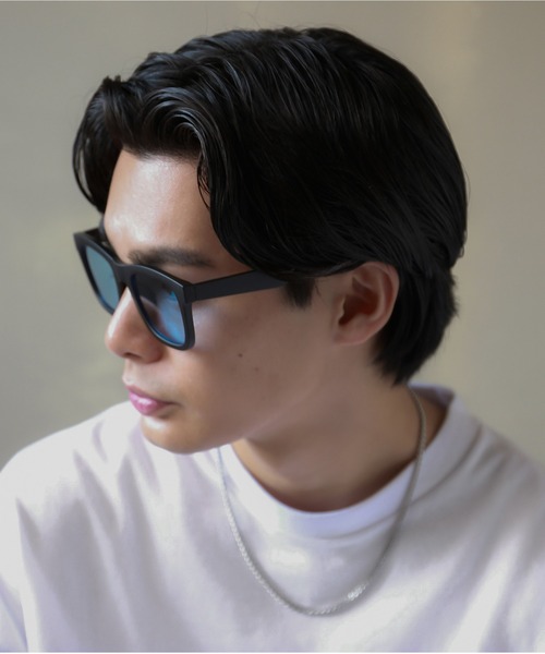 SPINNS（スピンズ）の「カラーサングラス/太フレームボストン型/ユニセックス（サングラス・メンズ・A/B・ONESIZE）」の12枚目の写真