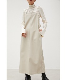 crie conforto | フェイクレザージャンスカ(ジャンパースカート)