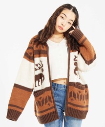 X-girl | NORDIC KNIT CARDIGAN(ニット/セーター)