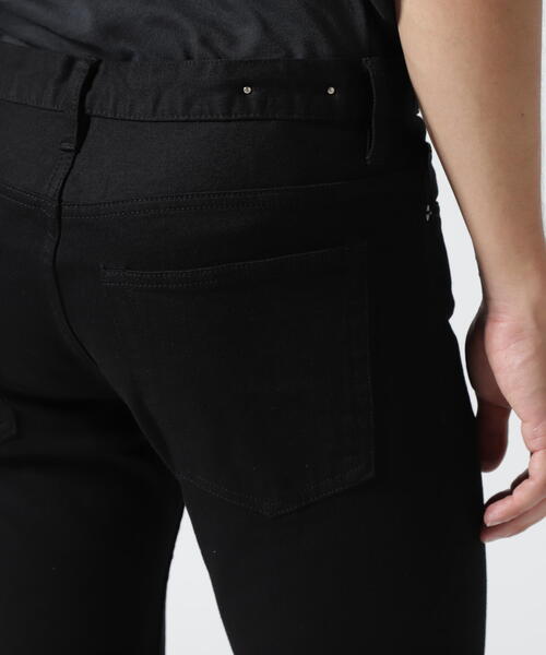 MINEDENIM（マインデニム）の「MINEDENIM（マインデニム）S.SLIM STR 5POCKET OWS/スリム　ブラックデニム（デニムパンツ・メンズ・ブラック・34/32/30/31/28/29/33）」の9枚目の写真