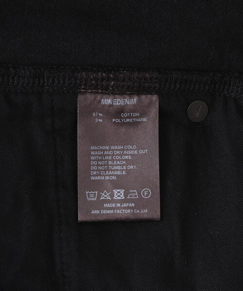 MINEDENIM（マインデニム）の「MINEDENIM（マインデニム）S.SLIM STR 5POCKET OWS/スリム　ブラックデニム（デニムパンツ・メンズ・ブラック・34/32/30/31/28/29/33）」の18枚目の写真