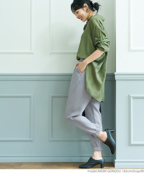 coca（coca）（コカ）の「段ボールジョガーパンツ（その他パンツ・レディース・ブラック/グレー・M/L）」の11枚目の写真