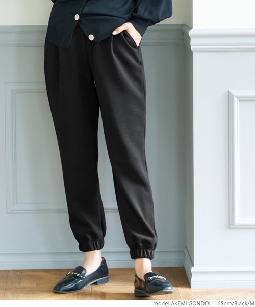 coca（coca）（コカ）の「段ボールジョガーパンツ（その他パンツ・レディース・ブラック/グレー・M/L）」の3枚目の写真