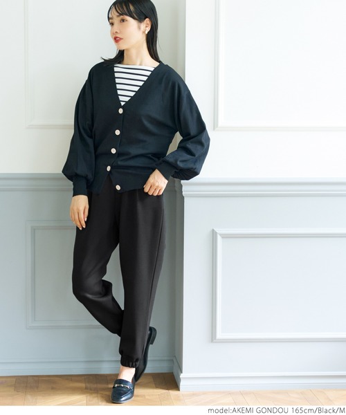 coca（coca）（コカ）の「段ボールジョガーパンツ（その他パンツ・レディース・ブラック/グレー・M/L）」の4枚目の写真